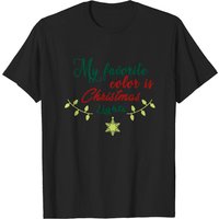 Christmas Lights T-Shirt for Men in Black