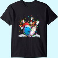 T-shirt de Noël avec Père Noël et renne pour hommes — T-shirts pour hommes