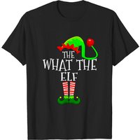 T-shirt drôle de Noël What The Elf pour hommes