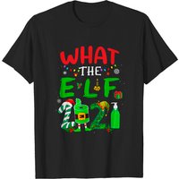 T-shirt de Noël What The Elf 2021 pour hommes