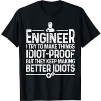T-shirt humoristique d'ingénieur pour hommes - Design mécanique cool