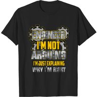T-shirt Ingénieur Je Ne Discute Pas, J'Explique Pourquoi J'ai Raison — T-shirts pour hommes
