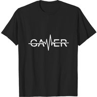 T-shirt graphique Gamer Heartbeat pour hommes