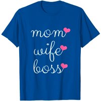 T-shirt Wife Mom Boss pour hommes en noir — T-shirts pour hommes