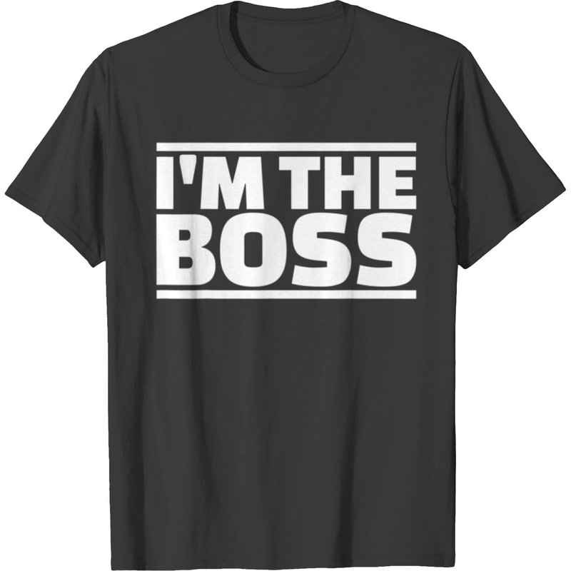 T-shirt Je Suis Le Boss pour Hommes en Noir — T-shirts pour hommes