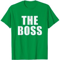 T-shirt I Am The Boss pour hommes en noir — T-shirts pour hommes