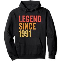 Legend Since 1991 Sweat à Capuche Amusant pour 30e Anniversaire — Sweats à capuche pour hommes