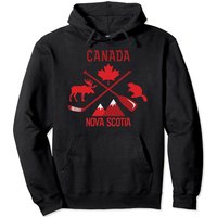 Hoodie à capuchon graphique Symboles de la Nouvelle-Écosse