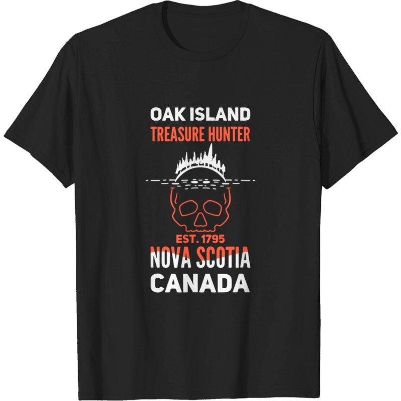 Oak Island Nova Scotia Canada Money Pit Treasure Hunt T-shirt — Mens T Shirts