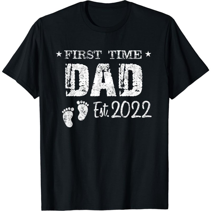 T-shirt pour hommes Premier Papa Est 2022 pour la fête des pères — T-shirts pour hommes