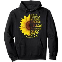 Christian Bible Verse Philippians 4:13 Pullover Hoodie — Mens Hoodies