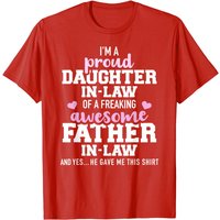 Fière belle-fille d'un père exceptionnel T-shirt pour hommes