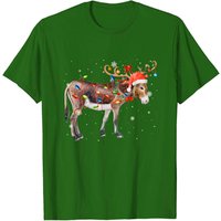 T-shirt de Noël Renne Santa Donkey pour hommes