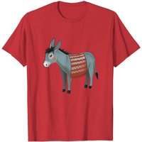 T-shirt Illustration Amusante Amoureux des Ânes pour Hommes