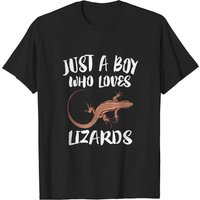 Un Garçon Qui Aime Les Lézards T-shirt pour Hommes — T-shirts pour hommes