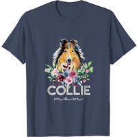 T-Shirt pour Hommes Maman Chien Rough Collie — T-shirts pour hommes