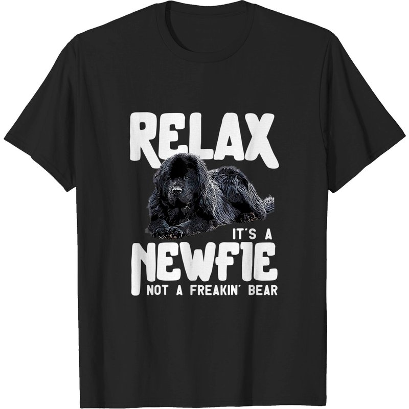 Relax It's A Newfie T-Shirt pour hommes avec chien Terre-Neuve — T-shirts pour hommes