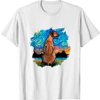 T-Shirt Starry Night Rhodesian Ridgeback pour hommes — T-shirts pour hommes