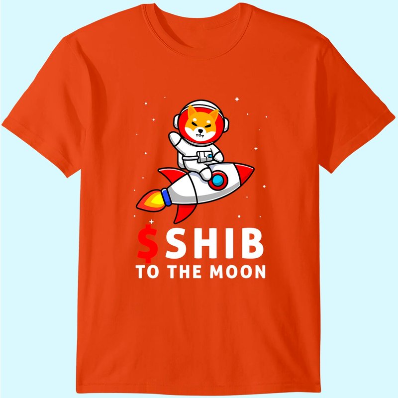 Shiba To The Moon Men's Black T-Shirt