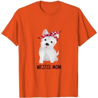 Westie Mom West Highland White Terrier Dog T-Shirt for Men