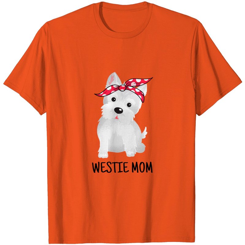 T-shirt pour hommes Westie Mom West Highland White Terrier — T-shirts pour hommes