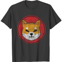 Distressed Shiba Inu Logo T-Shirt for Men