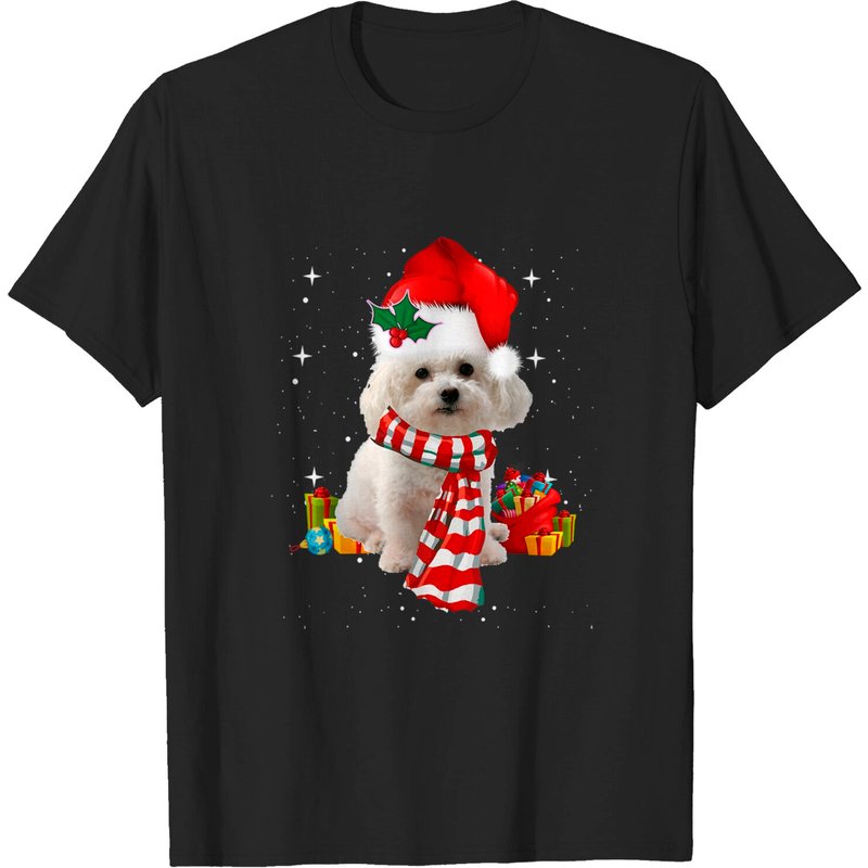 T-shirt de Noël Bichon Frise pour hommes — T-shirts pour hommes