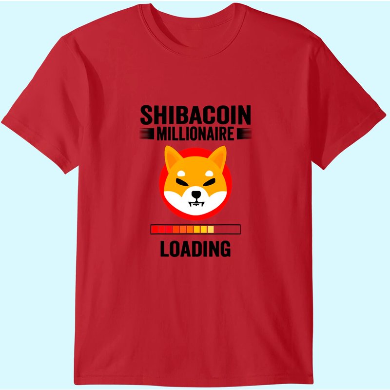 T-Shirt Shiba Coin The Millionaire Loading Token Coin Inu pour hommes — T-shirts pour hommes