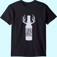 T-shirt Saison de Bière pour Hommes - Noir — T-shirts pour hommes