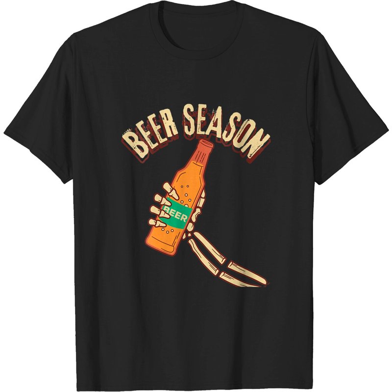 T-Shirt Beer Season Halloween Octoberfest pour hommes — T-shirts pour hommes