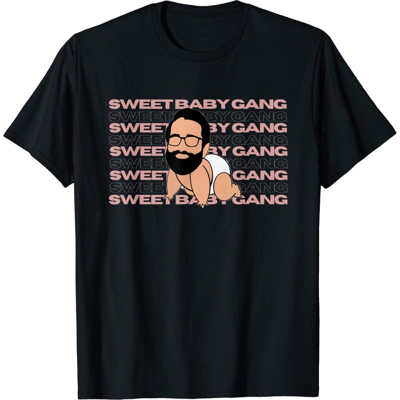 T-shirt pour hommes Sweet Baby Gang en noir — T-shirts pour hommes