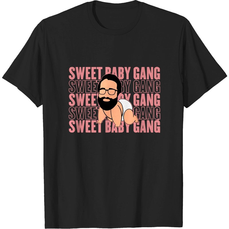 T-shirt pour hommes Sweet Baby Gang en noir — T-shirts pour hommes