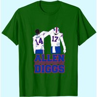 Stefon Diggs Josh Allen Back Pat Buffalo Football Fan T-Shirt