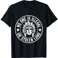 T-shirt pour hommes Native American No One Illegal Stolen Land — T-shirts pour hommes