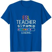 T-shirt Enseignant ESL Chargement Retour à l'École pour Hommes