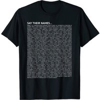 T-Shirt Say Their Names Black Lives Matter BLM pour hommes — T-shirts pour hommes