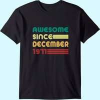 T-Shirt Vintage Awesome Depuis Décembre 1971 pour Hommes — T-shirts pour hommes