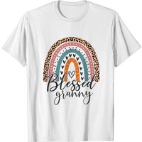 T-shirt pour hommes Blessed Granny Léopard Boho Arc-en-ciel — T-shirts pour hommes