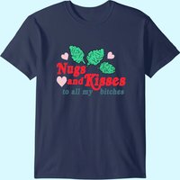 T-Shirt Nugs And Kisses pour hommes en noir — T-shirts pour hommes