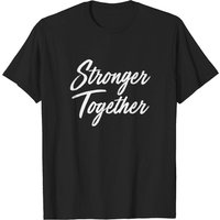 T-shirt pour hommes Stronger Together en noir — T-shirts pour hommes