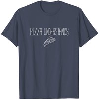 T-shirt Pizza Understands pour hommes en noir