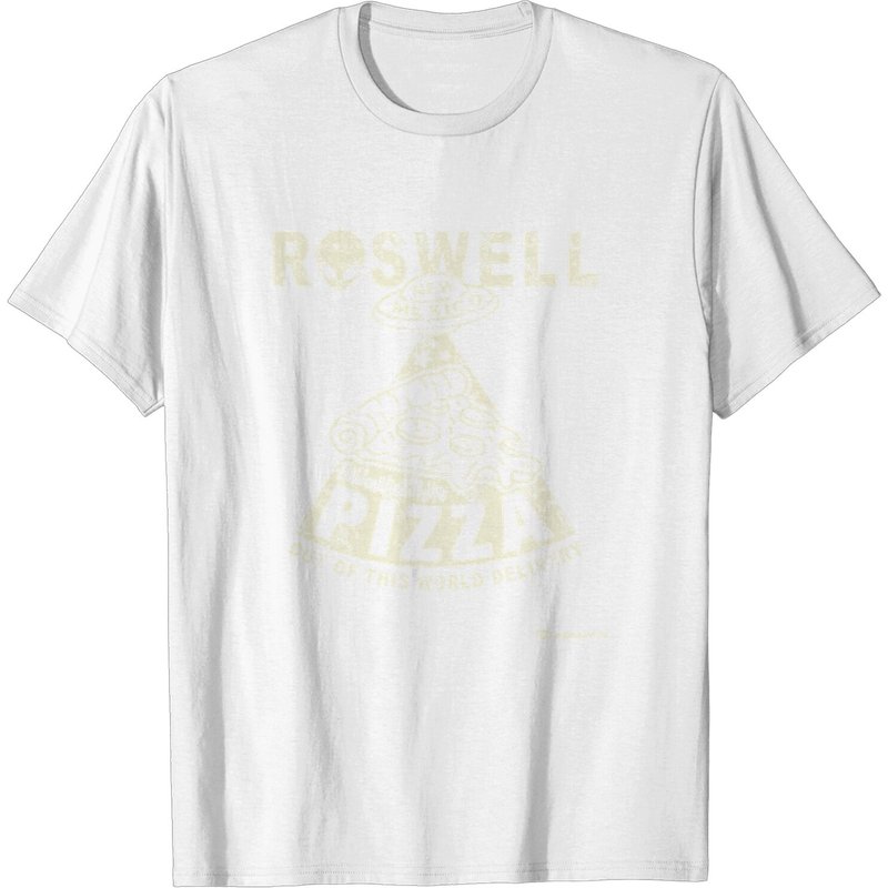T-shirt Roswell Pizza pour hommes en noir — T-shirts pour hommes