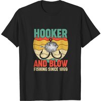 T-shirt vintage Hooker And Blow Fishing depuis 1869 — T-shirts pour hommes