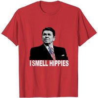 T-shirt Patriotic Legend Ronald Regan I Smell Hippies pour hommes — T-shirts pour hommes