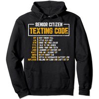 Haut à capuchon graphique de 70e anniversaire Code de texto des aînés — Sweats à capuche pour hommes
