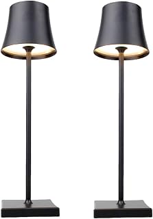 2 Pack Metal Retro Desk Lamp - USB Rechargeable Cordless LED — Led Desk Lamp