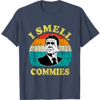 T-shirt Vintage I Smell Commies Ronald Reagan pour hommes