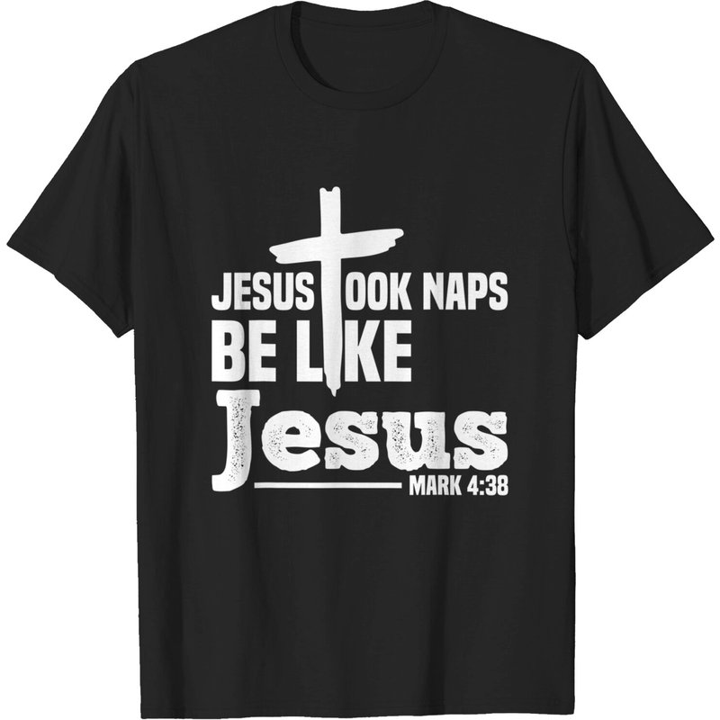 T-shirt chrétien Jésus a fait des siestes Marc 4:38 — T-shirts pour hommes