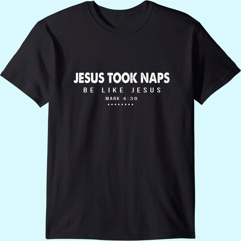 T-shirt chrétien Jésus a fait des siestes, modèle pour hommes