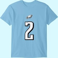 T-shirt Jalen Hurts pour hommes en bleu royal — T-shirts pour hommes